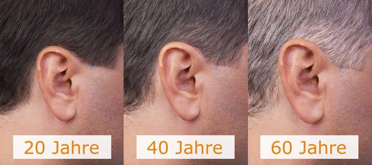 Veränderung des Ohres im Alter